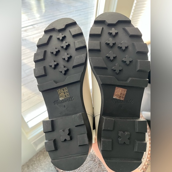 🖤MADEWELL WYCKOFF CHELSEA LUG SOLE LEATHER BOOTS PALE PARCHMENT 8 - Picture 12 of 12